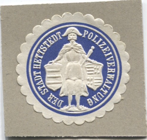 Siegelmarke hettstedt - -,