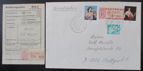 Ddr einschreibemarke - (#345),