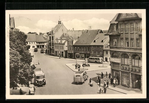 Ansichtskarte hettstedt markt - hettstedt,,