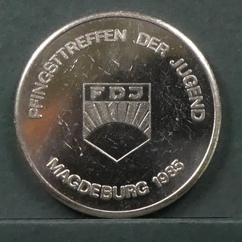 Ddr medaille pfingsttreffen - medaille,